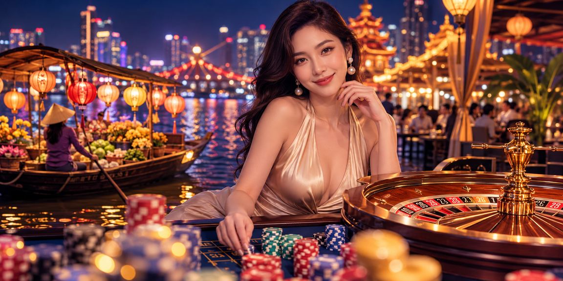 Bàn roulette casino trực tuyến về đêm tại Hà Nội phong cách 350i